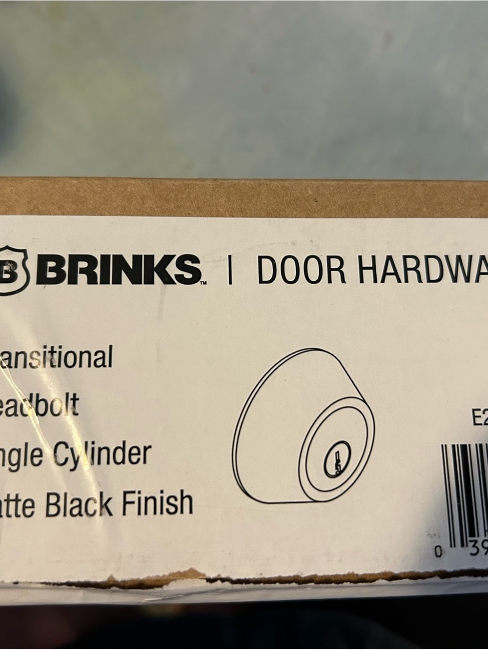 New in box Brinks Deadbolt Lock in Black